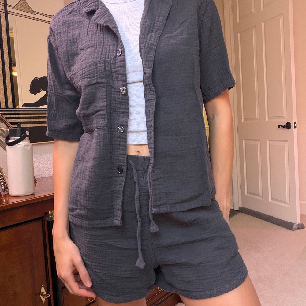 Stars Above Dark Gray Loungewear Set